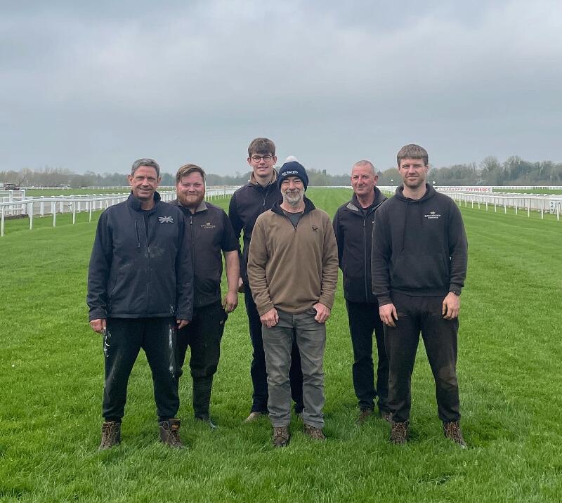 The grounds team at Windsor Racecourse