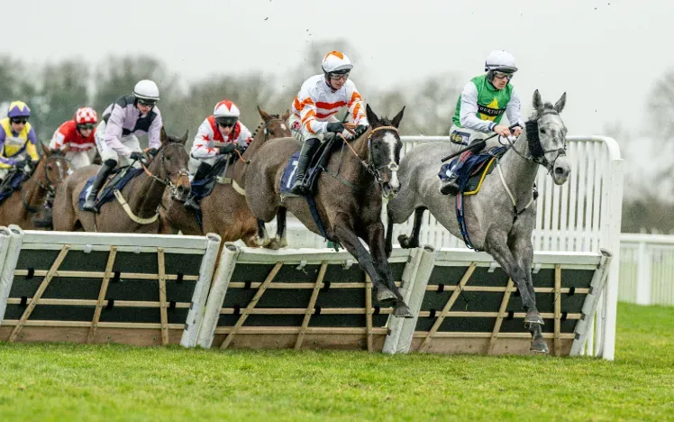 Hurdlers jumping at Windsor