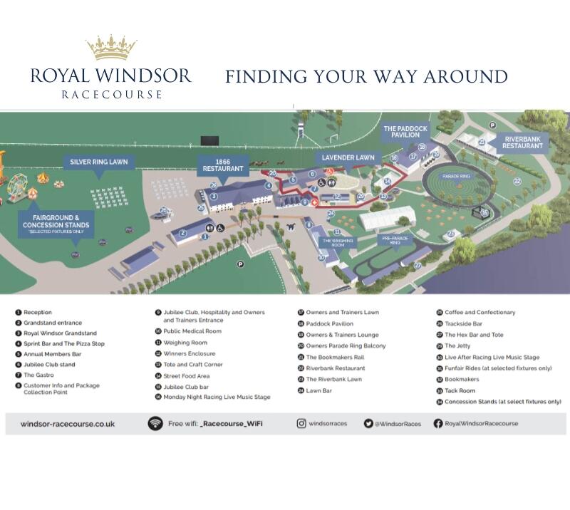 racecourse map windsor racecourse