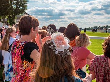 Crowd at Royal Windsor Racecourse.